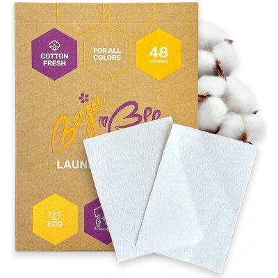 BajaBee Prací papírky 3 x 48 praní Cotton fresh 48 ks – HobbyKompas.cz