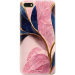 Pouzdro iSaprio Pink Blue Leaves Honor 7S – Sleviste.cz