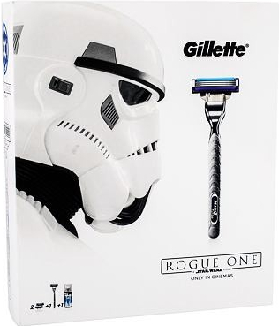 Gillette Mach3 Turbo holicí strojek + náhradní hlavice 2 ks + Extra comfort gel na holení 75 ml dárková sada