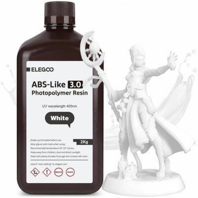 Elegoo ABS-like Resin V3.0 2KG White 50.103.0190 – Zboží Živě
