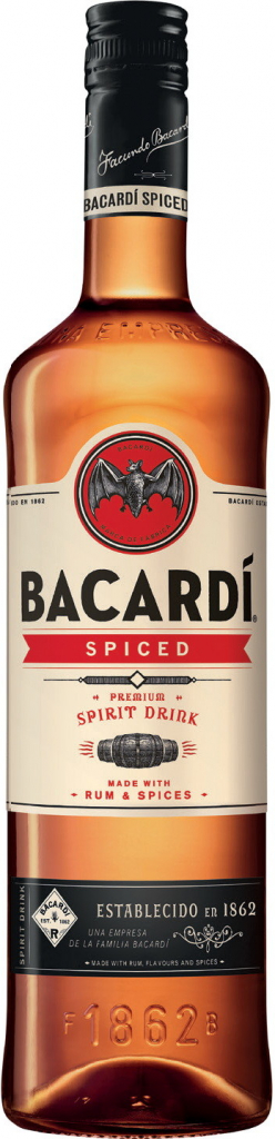 Bacardi Spiced 35% 1 l (holá láhev)