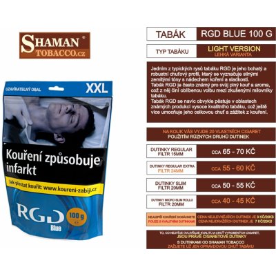 RGD blue cigaretový tabák 500g – Zboží Mobilmania