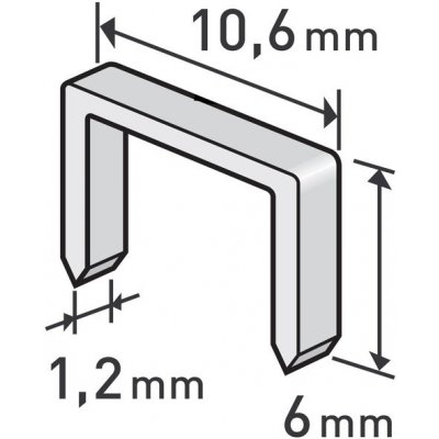 EXTOL PREMIUM spony, 1000ks, 6mm, 10,6x0,52x1,2mm, 8852201 – Zbozi.Blesk.cz