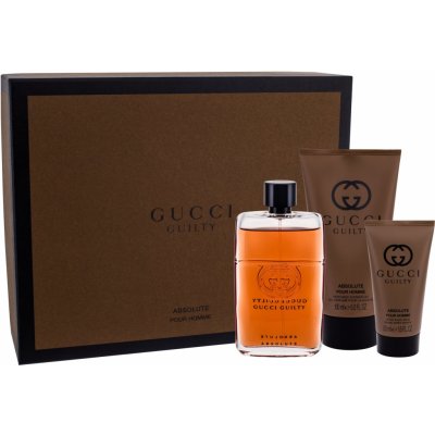 Gucci Guilty Eau Pour Homme EDT 90 ml + deostick 75 ml + sprchový gel 50 ml dárková sada – Hledejceny.cz