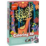 Apli Sada omalovánek s 3D efektem Coloring 3D 11 dílů Kids 18867 512938 – Hledejceny.cz