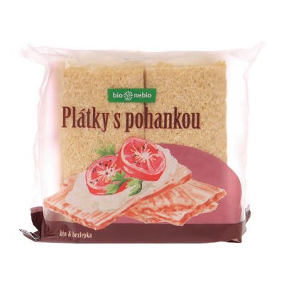 BioNebio Plátky křupavé s pohankou BIO 100 g – Zbozi.Blesk.cz