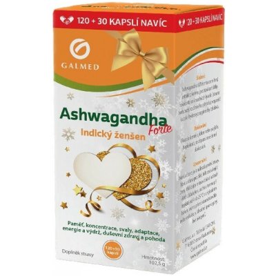 Galmed Ashwagandha Forte Indický ženšen 120+30 kapslí – Hledejceny.cz