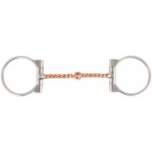 FES Copper Twisted Wire D Ring Snaffle Bit