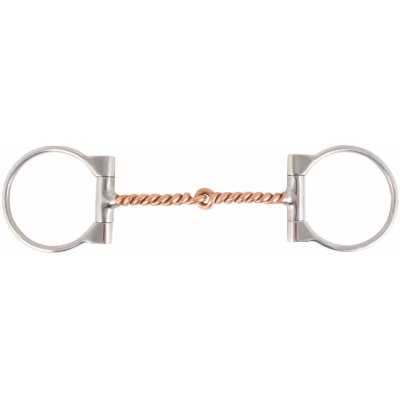 FES Copper Twisted Wire D Ring Snaffle Bit