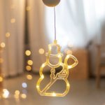 ACA DECOR LED Vánoční sněhulák do okna teplá bílá barva IP20 3xAAA přísavka – Hledejceny.cz