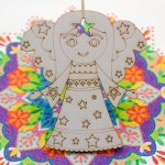 Radost v písku Andělíček mandalka na dřevě – Zboží Dáma