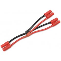 Revtec Kabel Y paralelní 3.5mm zlacený 14AWG 12cm