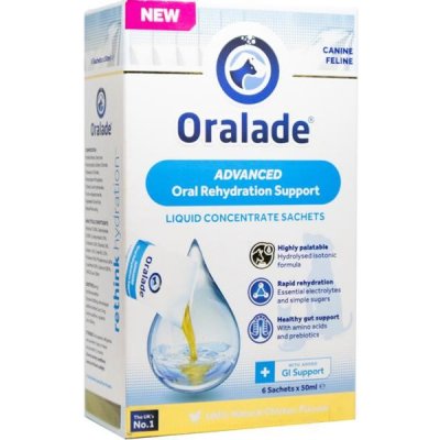 Oralade rehydratační koncentrát pes a kočka 6 x 50 ml – Zboží Mobilmania