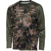 Rybářské tričko, svetr, mikina Prologic triko s dlouhým rukávem UV Camo Long Sleeve T-Shirt Camo/Green