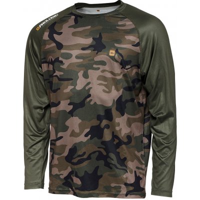 Prologic triko s dlouhým rukávem UV Camo Long Sleeve T-Shirt Camo/Green – Zboží Dáma