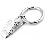 Žabky na záclony a závěsy kovové s kroužkem Ø25 mm - nikl (300 ks) – Zboží Dáma