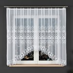 Dekorační oblouková krátká záclona na žabky HERNANI 160 bílá 310x160 cm MyBestHome – Zboží Mobilmania