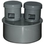 Plast Brno Hlavice přivzdušňovací ABS dvojitá 110 mm AVDA000 – Zboží Mobilmania