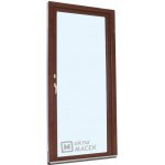Kömmerling balkonové dveře 70 AD OS levé ořech/bílá 80 x 210 cm oboustranná klika + FAB + hliníkový práh – Hledejceny.cz