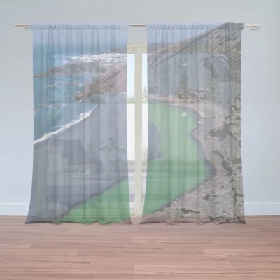 Sablio Záclony Černé pobřeží: 2ks 150x250cm – Hledejceny.cz