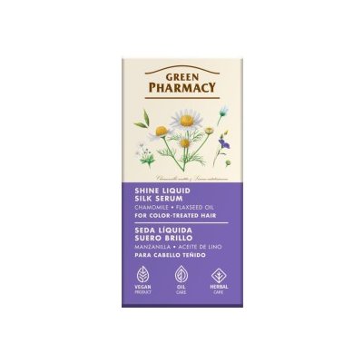 Green Pharmacy Tekuté hedvábné serum pro dodani lesku barveným vlasům 30 ml – Hledejceny.cz