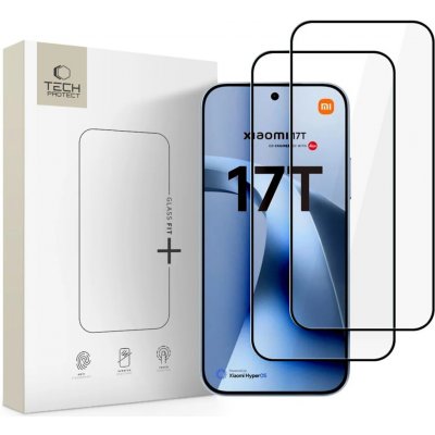 Tech-Protect Glass Fit + 2-balení pro Xiaomi 17T černé 5906302323456 – Zboží Živě