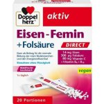 Doppel herz Eisen-Femin + Folsäure DIRECT 20 sáčků – Hledejceny.cz