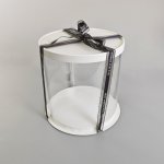 Cake star dortový box bílý kulatý 26x31cm - bez stuhy – Zboží Dáma