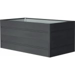 ROJAPLAST Záhon vyvýšený Premium plech antracit 180 x 90 x 76 cm – Zboží Dáma