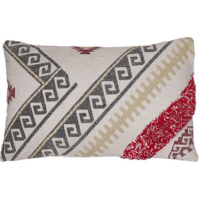 Beliani bavlna polštář s geometrickými vzory vícebarevný Betula 30x50 – Zboží Mobilmania