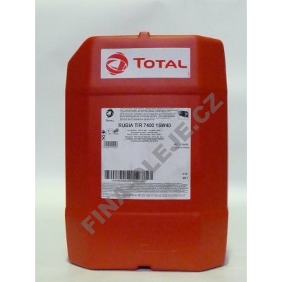 Total Rubia TIR 7400 15W-40 20 l – Zbozi.Blesk.cz