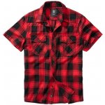 Brandit košile checkshirt halfsleeve červená černá – Zboží Dáma