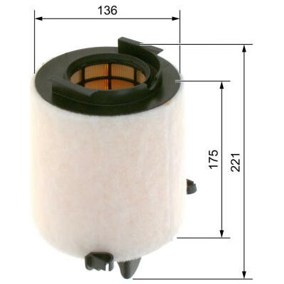 Vzduchový filtr BOSCH 1 457 433 576 – Hledejceny.cz