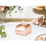 PartyDeco PartyDeco Dárková krabička - Růžově zlatá 10 ks – Zboží Dáma