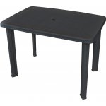 OMAXI 570646 Zahradní stůl antracitový 101 x 68 x 72 cm plast – Hledejceny.cz