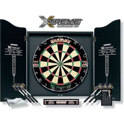 Terč sisálový+ kabinet+ šipky Winmau Xtreme set – Zboží Dáma