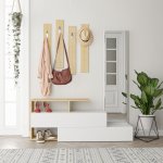 ASIR Předsíňová stěna RAMDA bílá dub – Zboží Dáma
