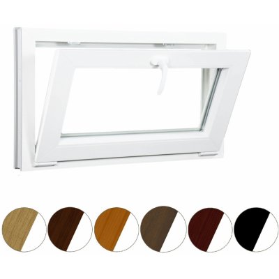 ALUPLAST Sklopné plastové okno bílé 100x50 – Zboží Mobilmania