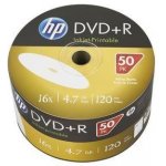 HP DVD-R 4,7GB 16x, printable, spindle, 50ks (69302) – Zboží Živě