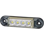 Svítilna poziční 12v/24v 4xled slim 0,3w/0,7w bílá, kabel 0,5m 0068631_A, , , – Hledejceny.cz