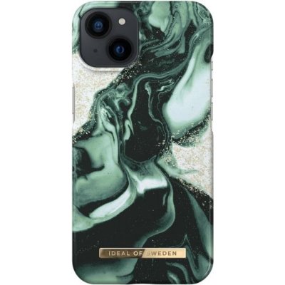 Pouzdro iDeal Of Sweden Fashion iPhone 14 Golden Olive Marble – Zboží Mobilmania