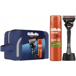 Gillette Cestovní sada ProGlide holicí strojek + Fusion gel na holení 200 ml + stojan – Sleviste.cz