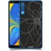 Pouzdro a kryt na mobilní telefon Samsung Pouzdro ACOVER Samsung Galaxy A7 2018 A750F s motivem Line Flower I