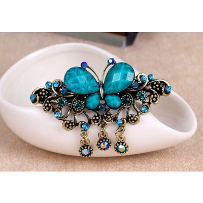 B-TOP Vintage vlasová spona Motýl – Zboží Mobilmania