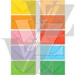 Barevné obálky na vizitky 58x100 mm 100ks, Paper Design – Zboží Živě