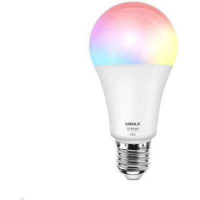 UB903 LED žárovka Umax U-Smart, 800 lm, 8 W, Wi-Fi, RGB, E27, bílá – Zbozi.Blesk.cz
