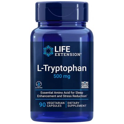 Life Extension L-Tryptofan 500 mg 90 rostlinných kapslí – Hledejceny.cz