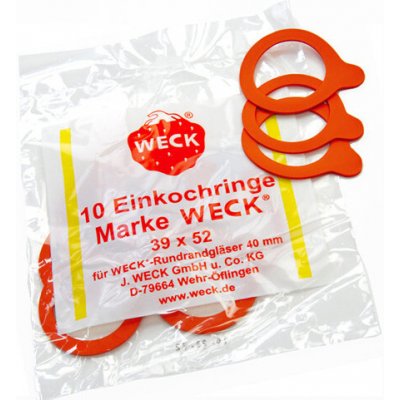 Balení těsnění do zavařovacích sklenic Weck 39 x 52, sklenice ø 40 mm / 10 ks – Hledejceny.cz