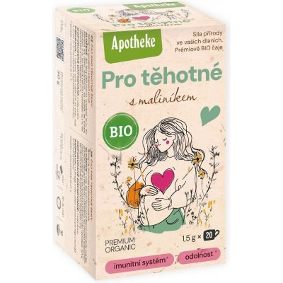 Apotheke BIO Pro těhotné s maliníkem čaj 20 x 1,5 g – Zboží Mobilmania
