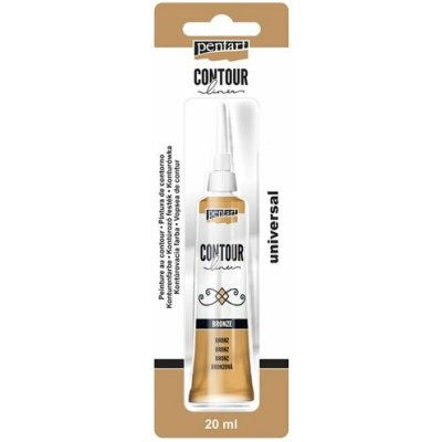 Pentart Konturovací liner metalický 20 ml BRONZOVÁ – Zboží Dáma